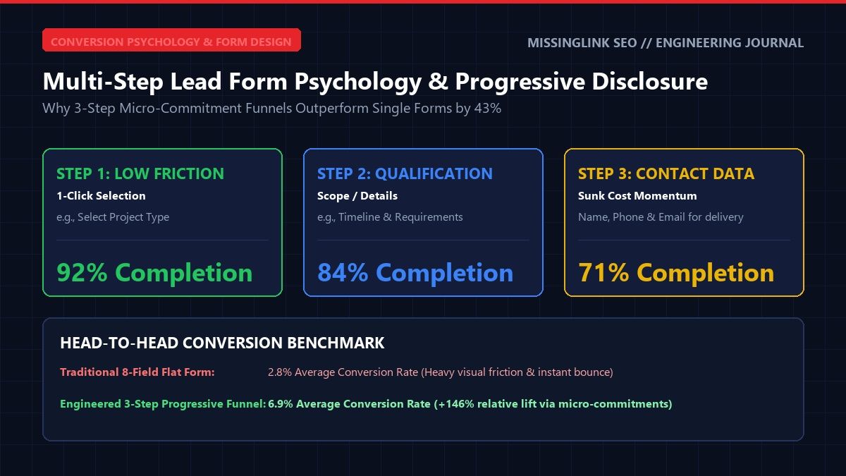 Multi-Step Lead Form Psychology and Progressive Disclosure Benchmark